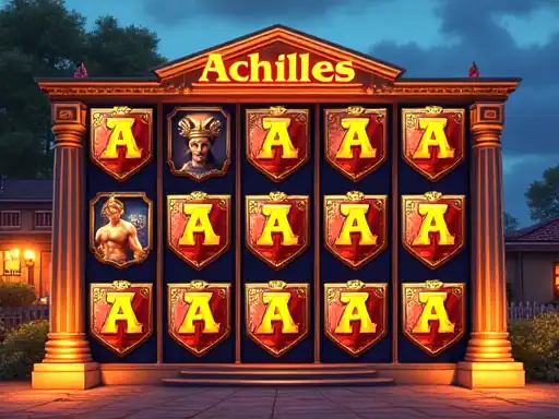Achilles Deluxe pokie artwork at True Blue Casino